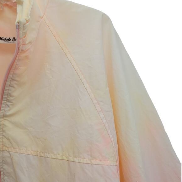 Michelle Palmer 80s Pink Yellow Vintage Track Jogging Suit - Picture 10 of 16